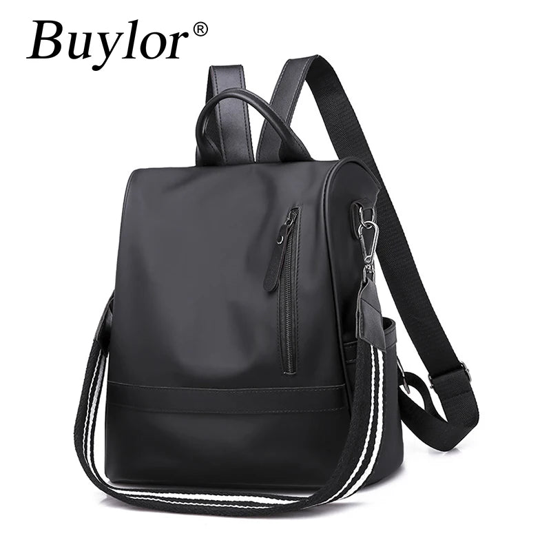 Buylor Women Backpack Waterproof Anti-Theft Oxford Backpack