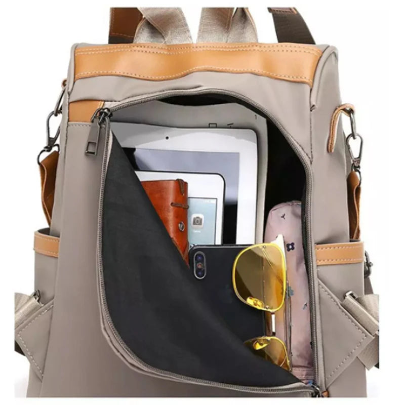 Buylor Women Backpack Waterproof Anti-Theft Oxford Backpack