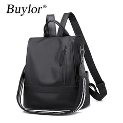 Buylor Women Backpack Waterproof Anti-Theft Oxford Backpack
