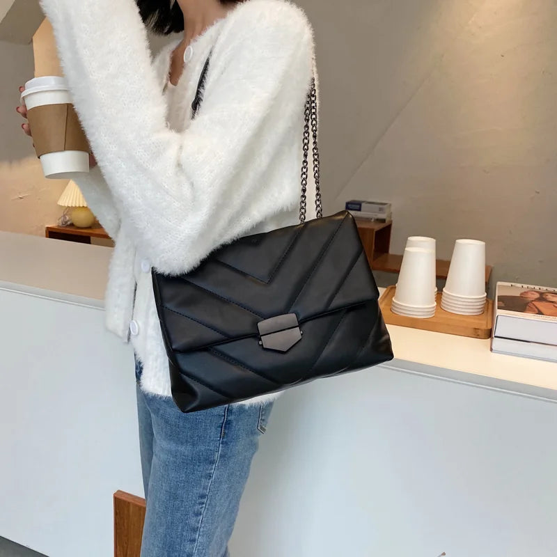 Vintage Embroidery Shoulder Bag Chain Messenger Retro Totes