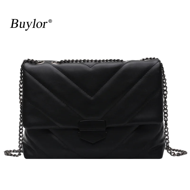 Vintage Embroidery Shoulder Bag Chain Messenger Retro Totes