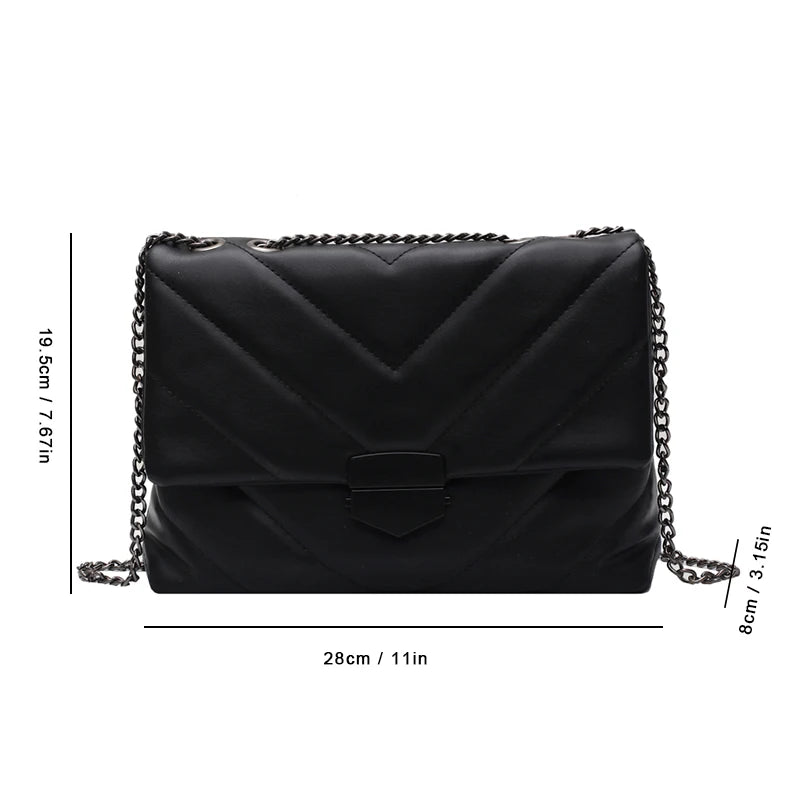 Vintage Embroidery Shoulder Bag Chain Messenger Retro Totes