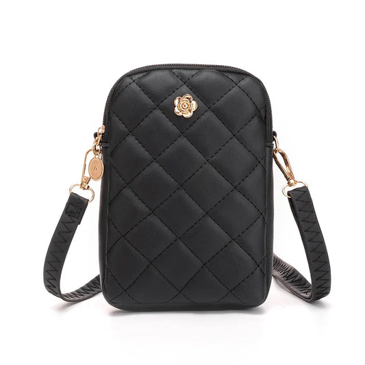 Buylor Women's Bags Embroidery Shoulder Bag PU Leather Clutch Wallets