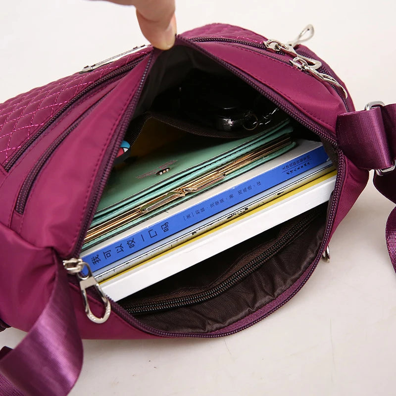 Buylor Women's Crossbody Bag Waterproof Nylon Shoulder Messenger Bags