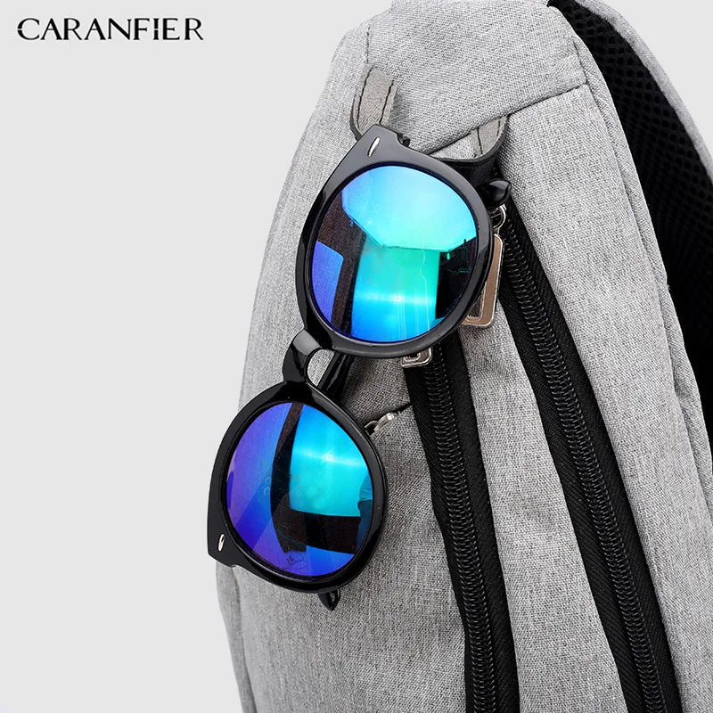 Men Anti Theft Shoulder Bag Crossbody Chest Pack Travel Messenger Bag