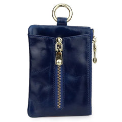 100% Oil Waxing Leather Key Wallet Unisex Housekeeper Multi-function Key Bags