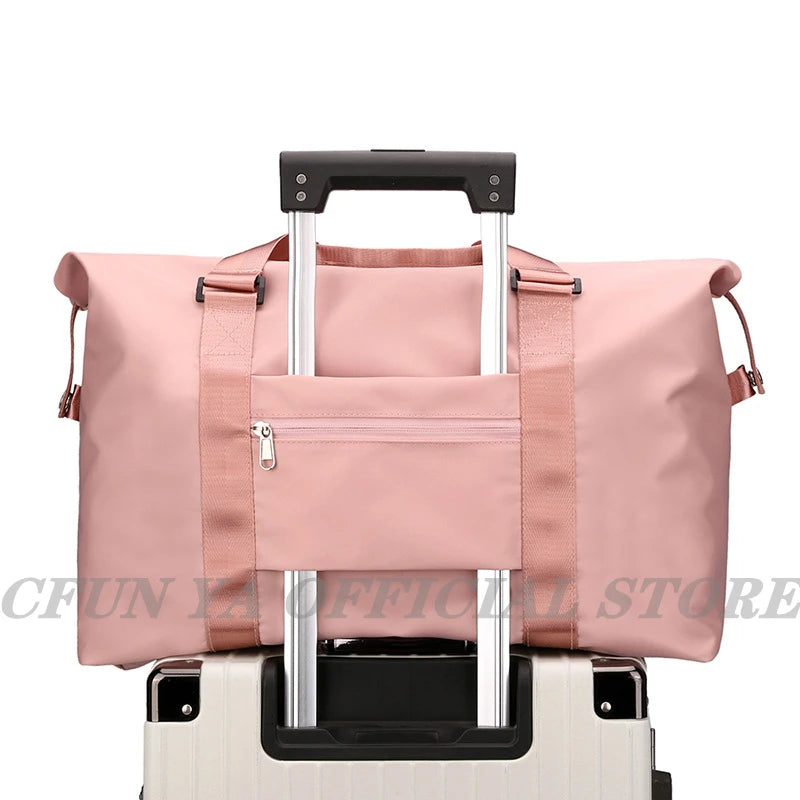 Waterproof Nylon Gym Bag Men Women Fitness Travel Duffle Yoga Mat Sport Bag