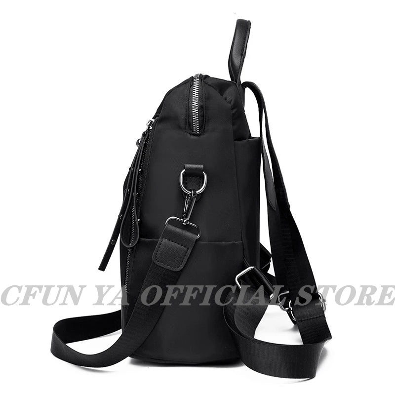Women's Summer Backpack Oxford Waterproof Travel Shoulder Bag
