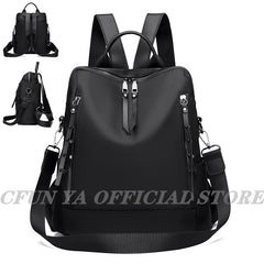 Women's Summer Backpack Oxford Waterproof Travel Shoulder Bag