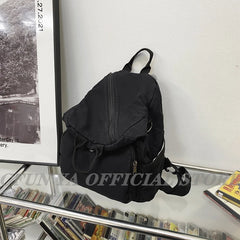Spring Canvas Backpack Teenager Shoulder Bag Women Men Large Handbag