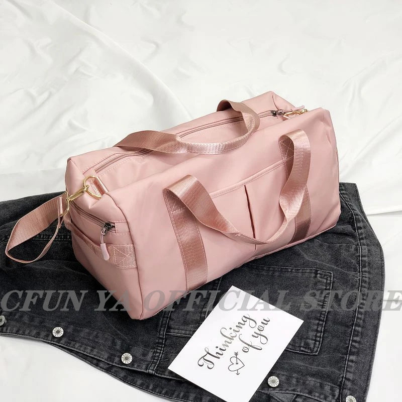 Waterproof Travel Duffel Bag for Women - Weekend Gym Handbag