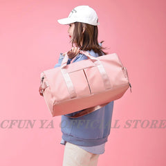 Waterproof Travel Duffel Bag for Women - Weekend Gym Handbag