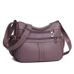 Women's Soft Leather Handbags Messenger Tote Bag