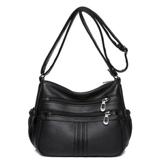 Women's Soft Leather Handbags Messenger Tote Bag