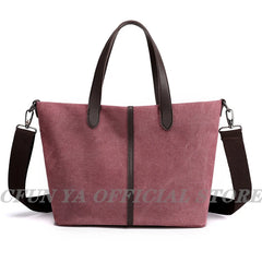 Retro Women Shoulder Bag Handbag High Capacity Portable Messenger Bag