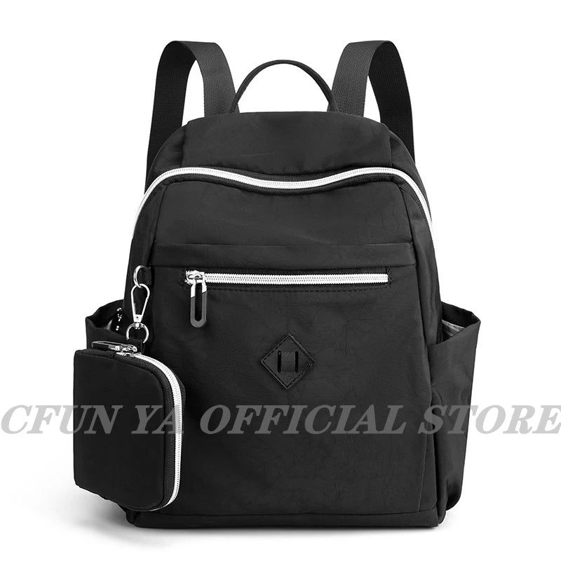 Small Backpack Crossbody Bag For Teenage Girl Women Shoulder Book Bag