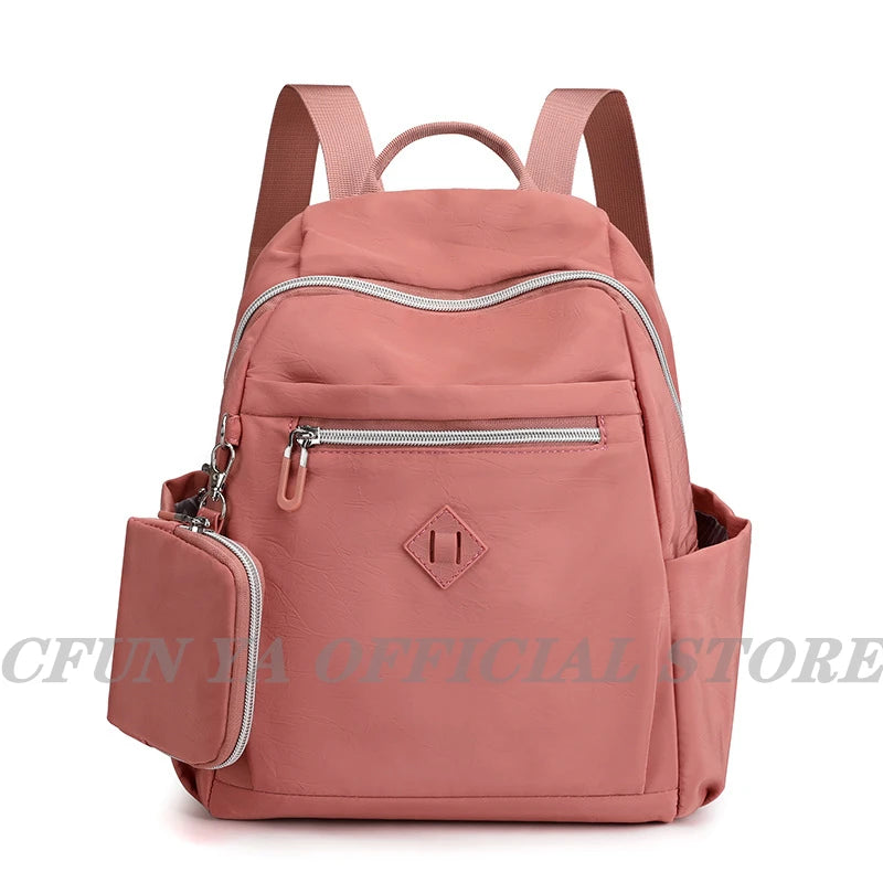 Small Backpack Crossbody Bag For Teenage Girl Women Shoulder Book Bag