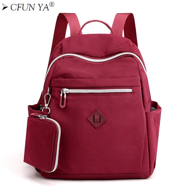 Small Backpack Crossbody Bag For Teenage Girl Women Shoulder Book Bag