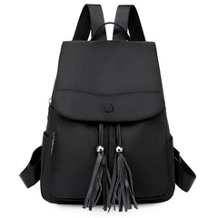 Boho Women's Backpack with Tassels Large Travel Bagpack