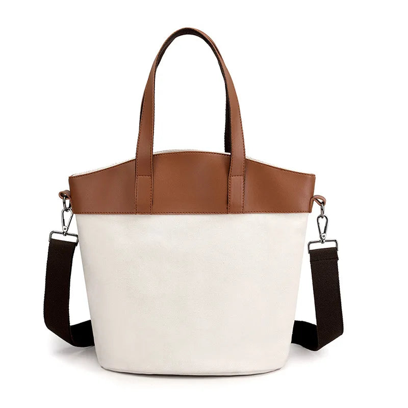 Summer Girls Handbag Canvas Tote Bag College Crossbody Shoulder Bag