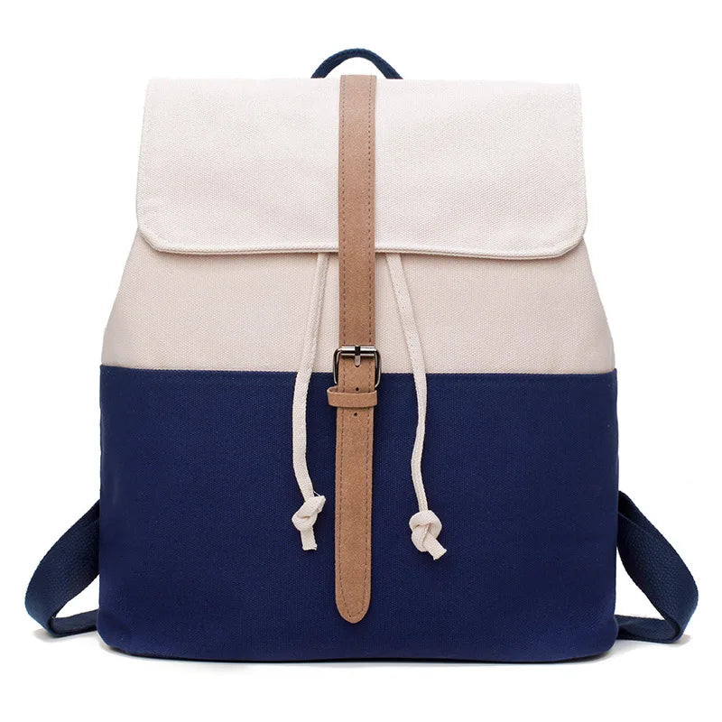 Canvas Student School Bag Casual Harajuku Shopper Backpack Female