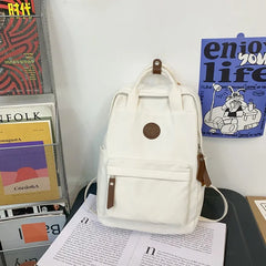 Canvas School Backpack for Students Female