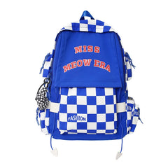 CGCBAG Checkerboard Large Capacity Backpacks Waterproof Nylon