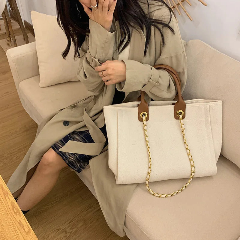 Canvas Tote Bag Female Shoulder Bag Shopper