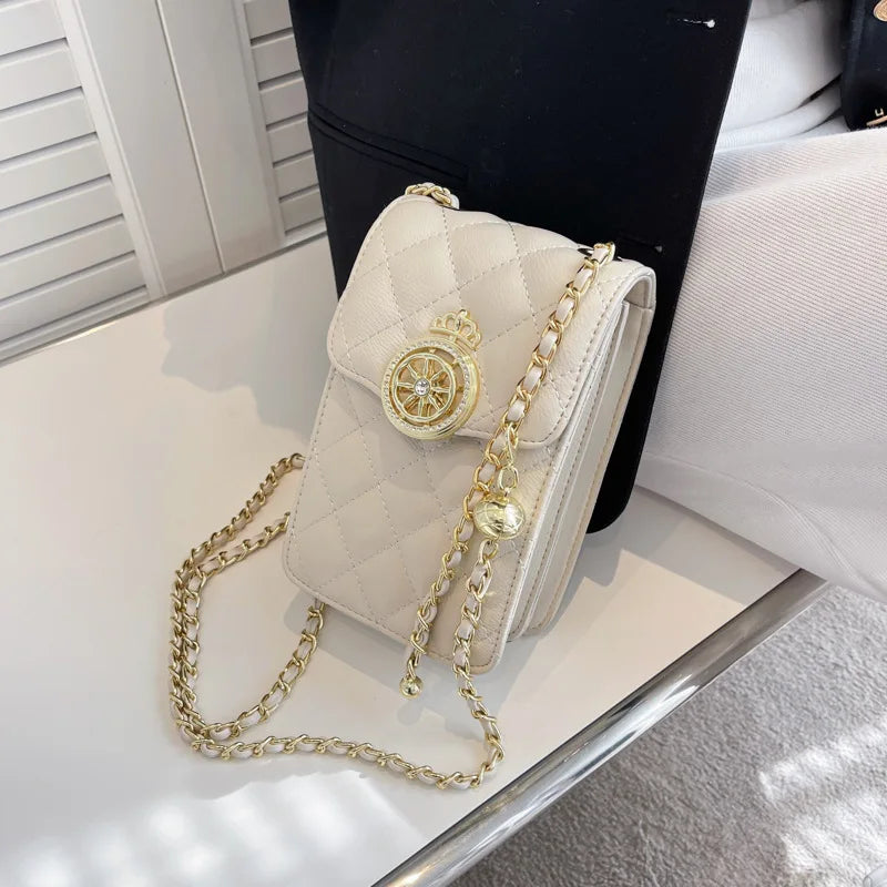 Chain Shoulder Bag Large Leather Handbag