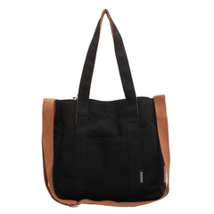 CGCBAG Canvas Shoulder Bag Large Capacity Beach Tote Solid Female Handbags