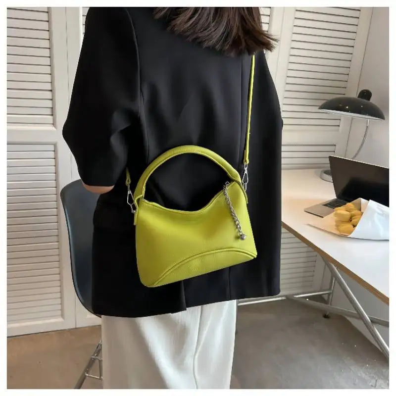 Solid Small Handbags For Women Shoulder Bag Chain Crossbody Bag