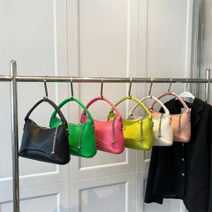 Solid Small Handbags For Women Shoulder Bag Chain Crossbody Bag