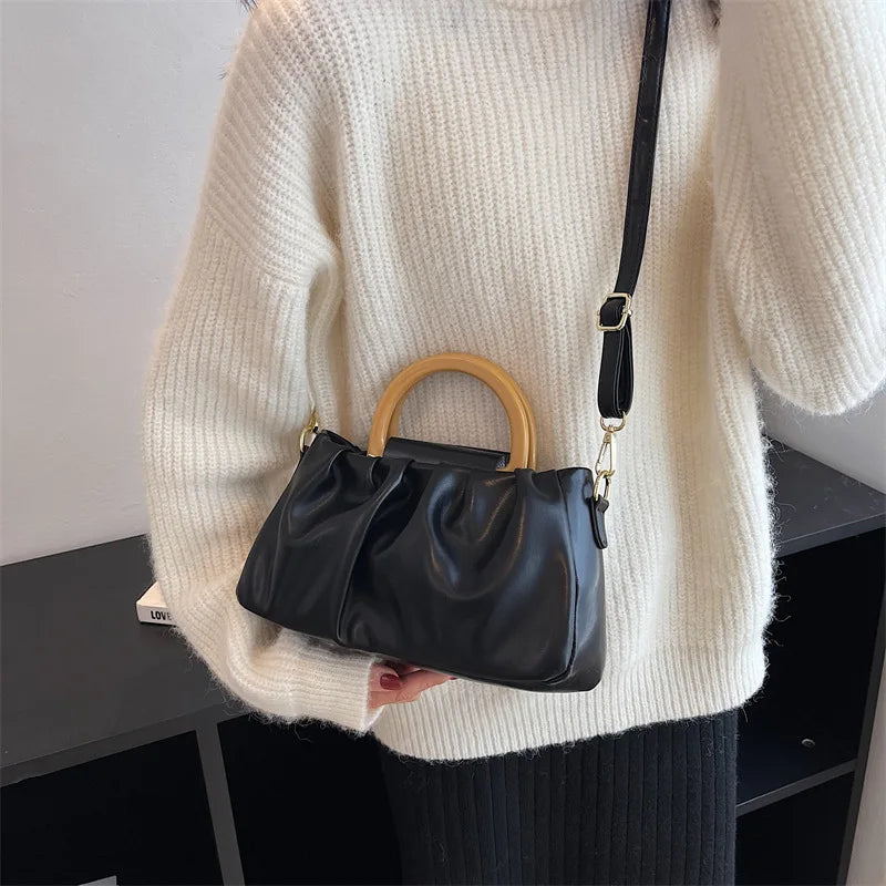 Vintage Soft Leather Women Shoulder Bag