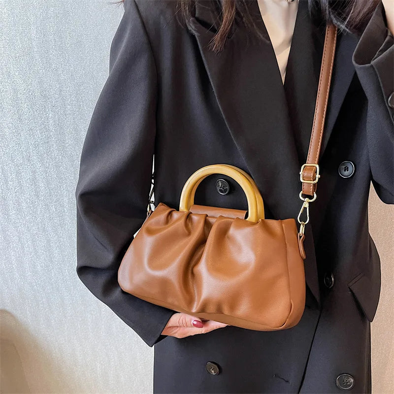 Vintage Soft Leather Women Shoulder Bag