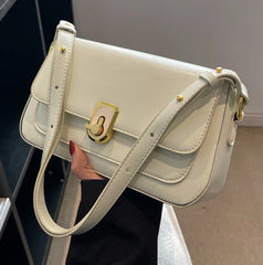 CGCBAG Vintage Square Women Shoulder Bag High PU Leather Messenger Bag