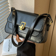 CGCBAG Vintage Square Women Shoulder Bag High PU Leather Messenger Bag