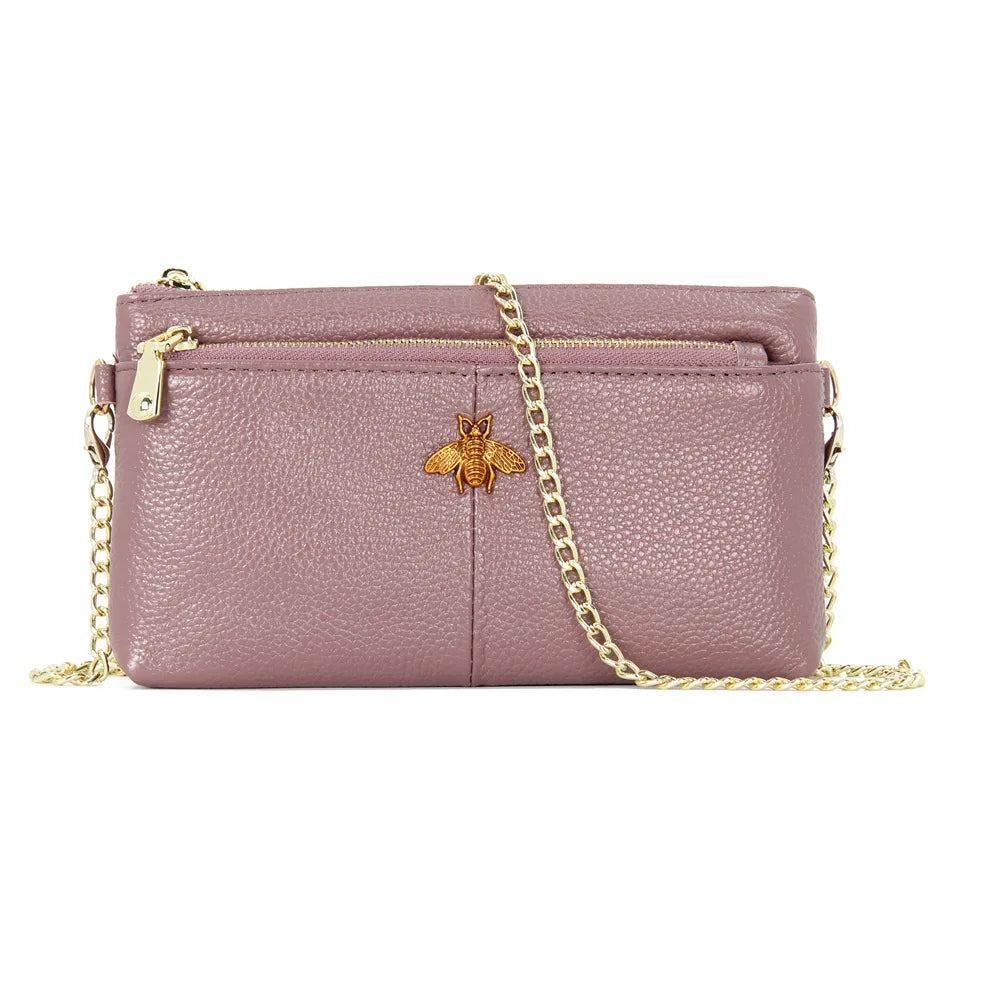 Retro Cowhide Messenger Bag Hand Bag Women Small Chain Cross Body Bags