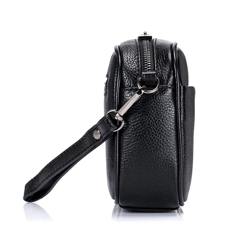 Cowhide Leather Women's Flap Bag Messenger Bag