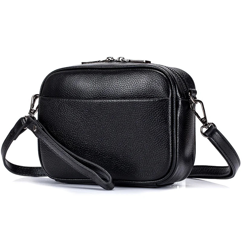 Cowhide Leather Women's Flap Bag Messenger Bag