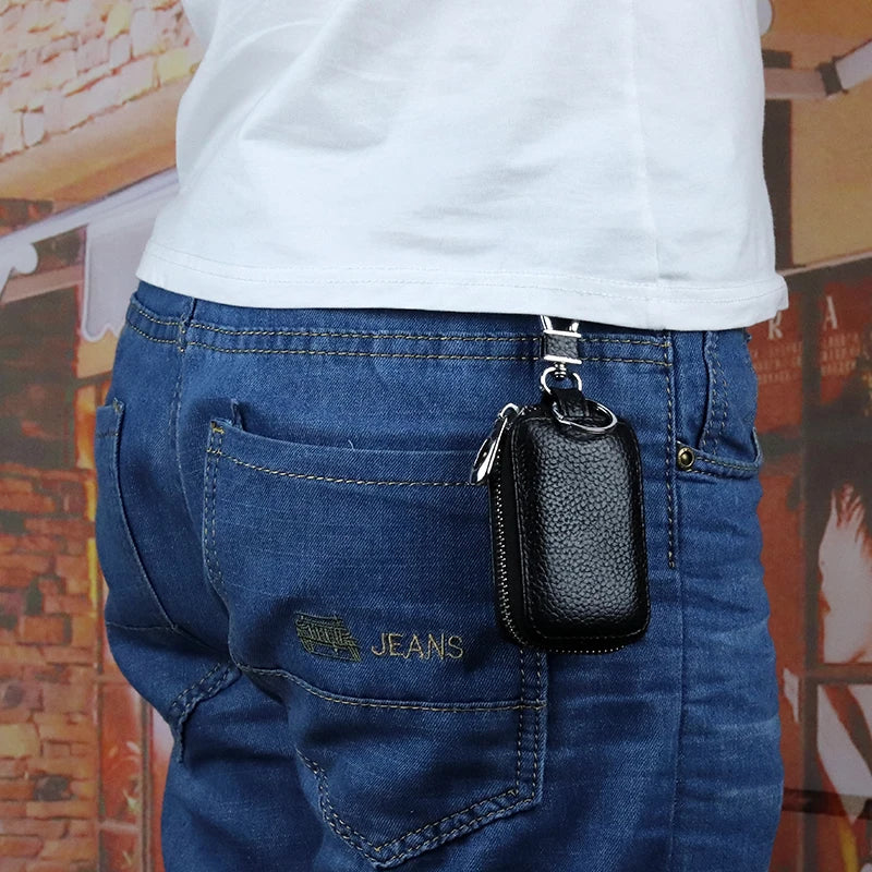 Premium Cowhide Key Wallets - Multi-function Car's Key Case