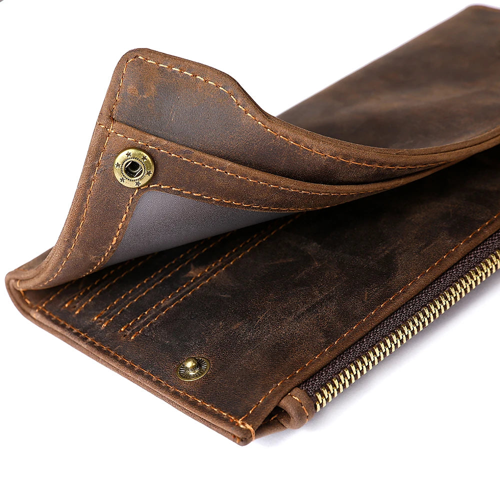 Soft Leather Men Business Clutch Wallet