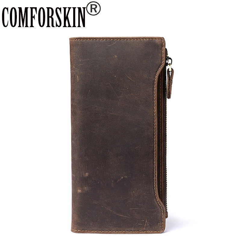 Soft Leather Men Business Clutch Wallet