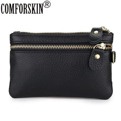 Leather Key Wallet Men & Women Car Key Bag Women Housekeepers Key Holder