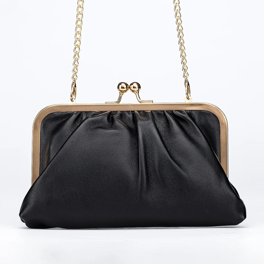 New Arrival Women Messenger Bag Oil Waxing Leather Ladies Evening Bag