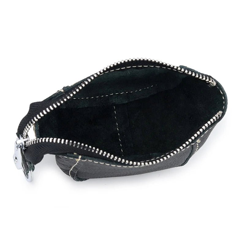 Leather Zipper Purse for Women