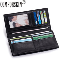 Premium 100% Sheep Skin Knitting Slim Men Wallets Purses