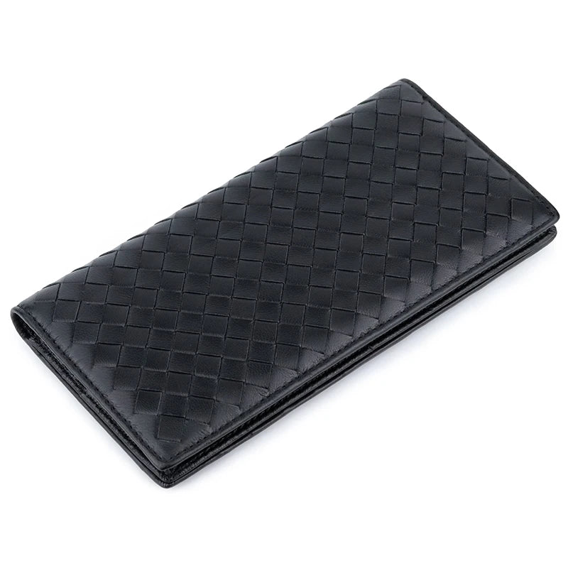 Premium 100% Sheep Skin Knitting Slim Men Wallets Purses