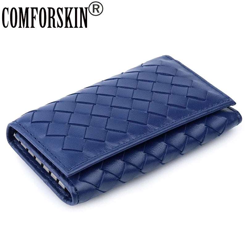 Sheep Skin Key Wallet Knitting Style Key Holder