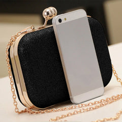 COSW Women's Bling Evening Party Handbag Wedding Ball Clutch Bag with Chain