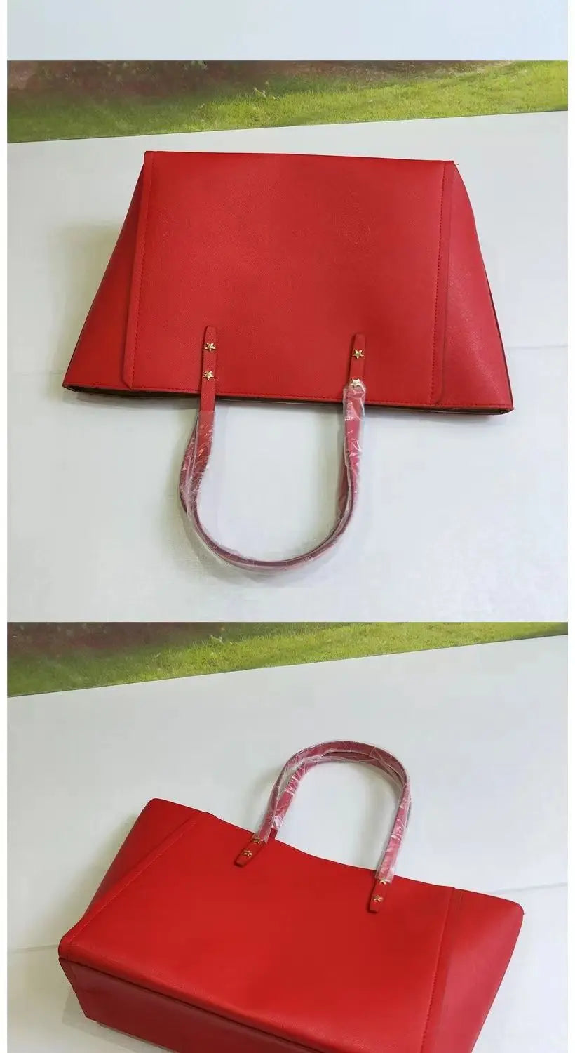 Red Constellation Handbag Large Capacity Women's Shoulder Bag